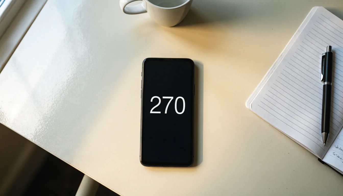 Un documento di identità appoggiato accanto a uno smartphone con un timer sullo schermo, su un tavolo da cucina