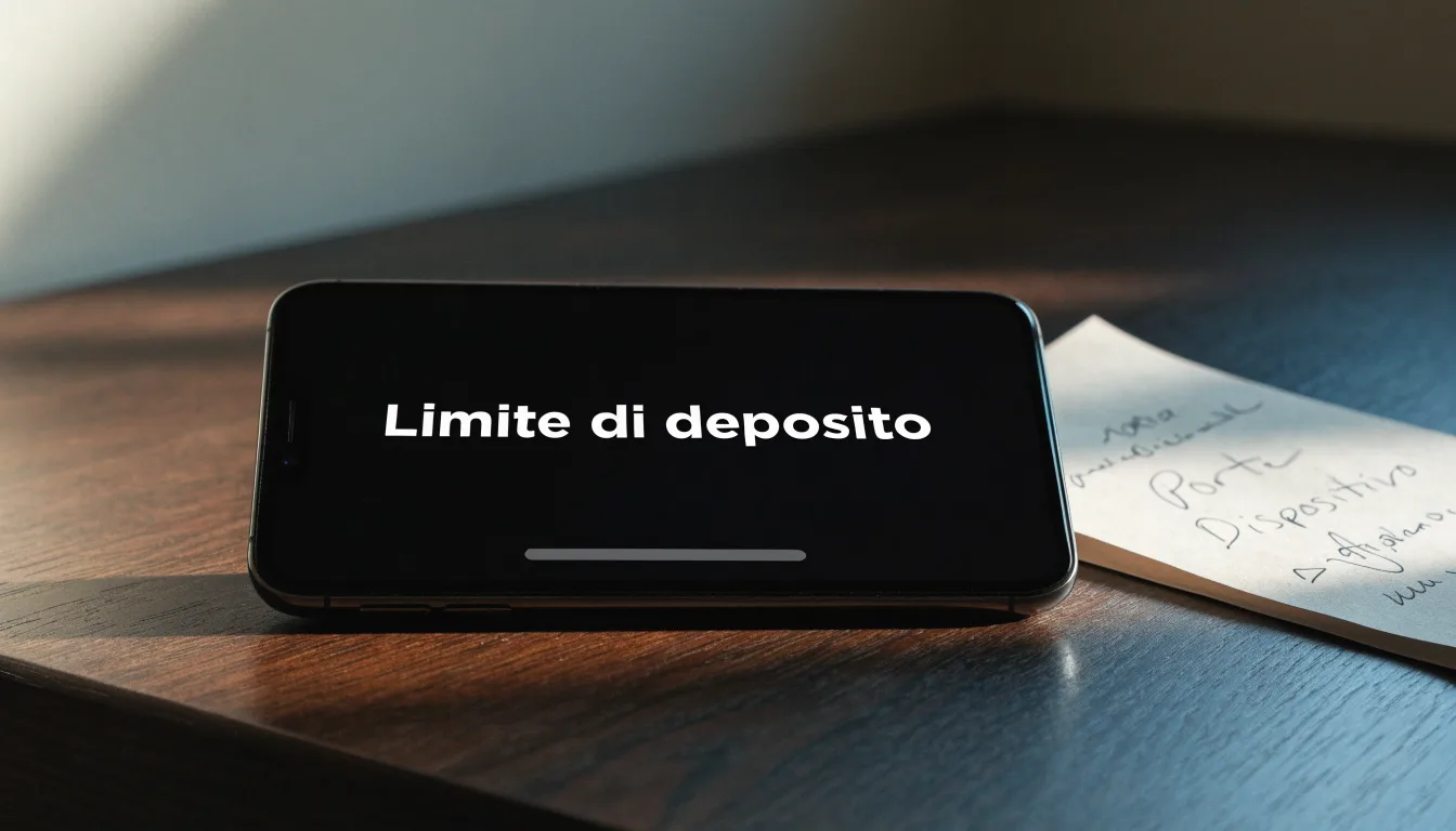 Un foglio di concessione in carta con un timbro rosso, appoggiato su una scrivania di legno accanto a una penna