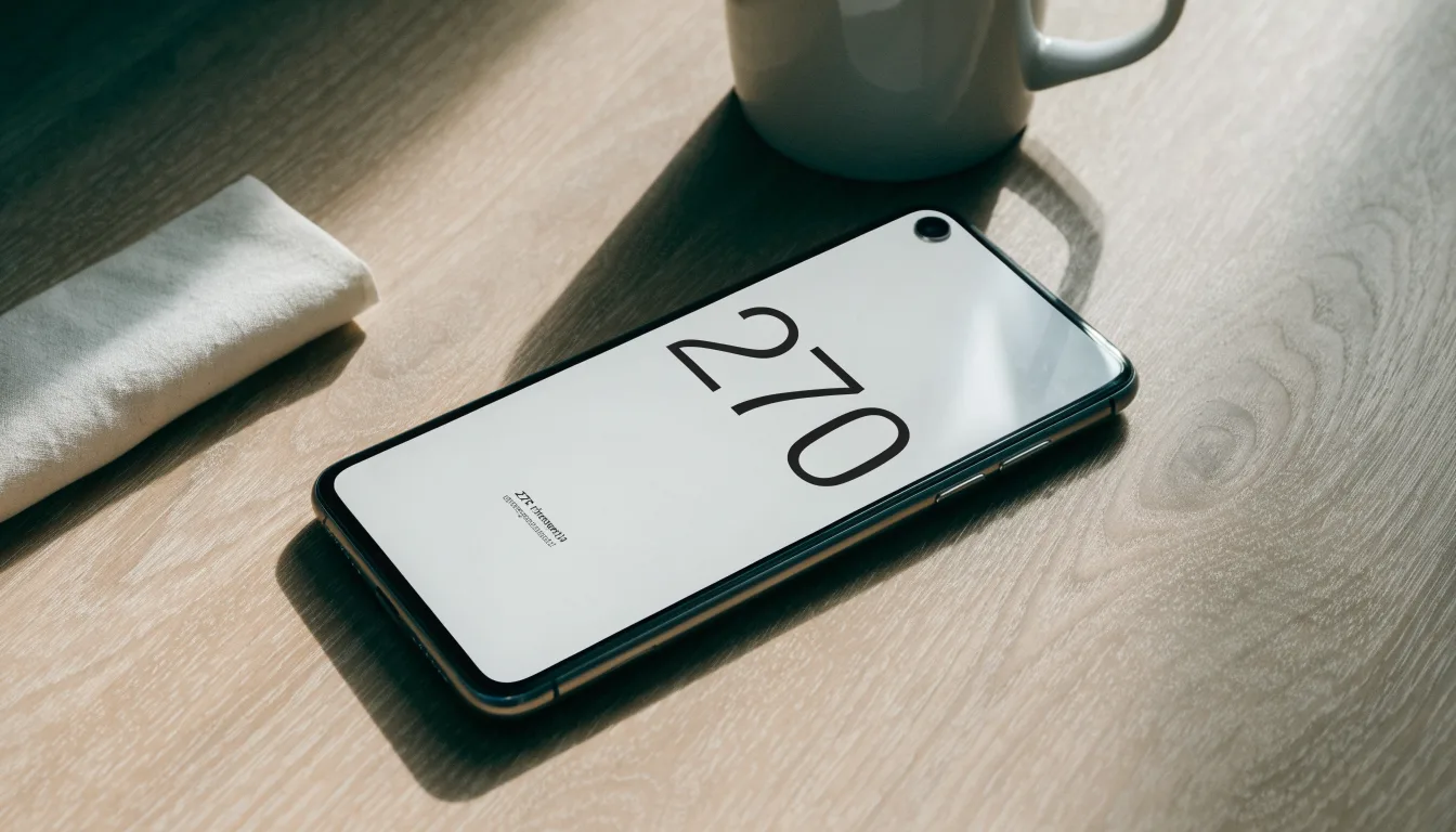 Un documento di identità appoggiato accanto a uno smartphone con un timer sullo schermo, su un tavolo da cucina